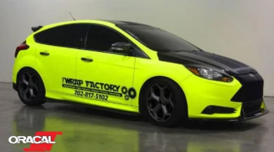 ORACAL 6510 FLUORESCENT GLOSS VINYL 610MM X 1 METRE YELLOW