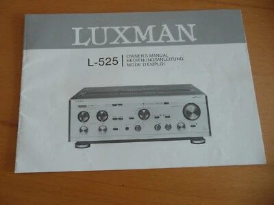 Luxman L-525 Verstärker - Original Bedienungsanleitung - - Bild 1 von 2