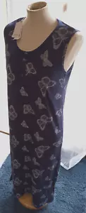 Pretty Secrets brandneu mit Etikett blau Schmetterling ärmelloses Nachtkleid Größe 8/10 - Bild 1 von 4