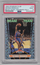 1992 TOPPS STADIUM CLUB DENNIS RODMAN BEAM TEAM MEMBERS ONLY PSA 9 CARD #19 MINT
