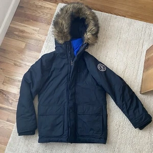Abercrombie & Fitch Men’s Parka with Faux Fur Hood - Picture 1 of 8