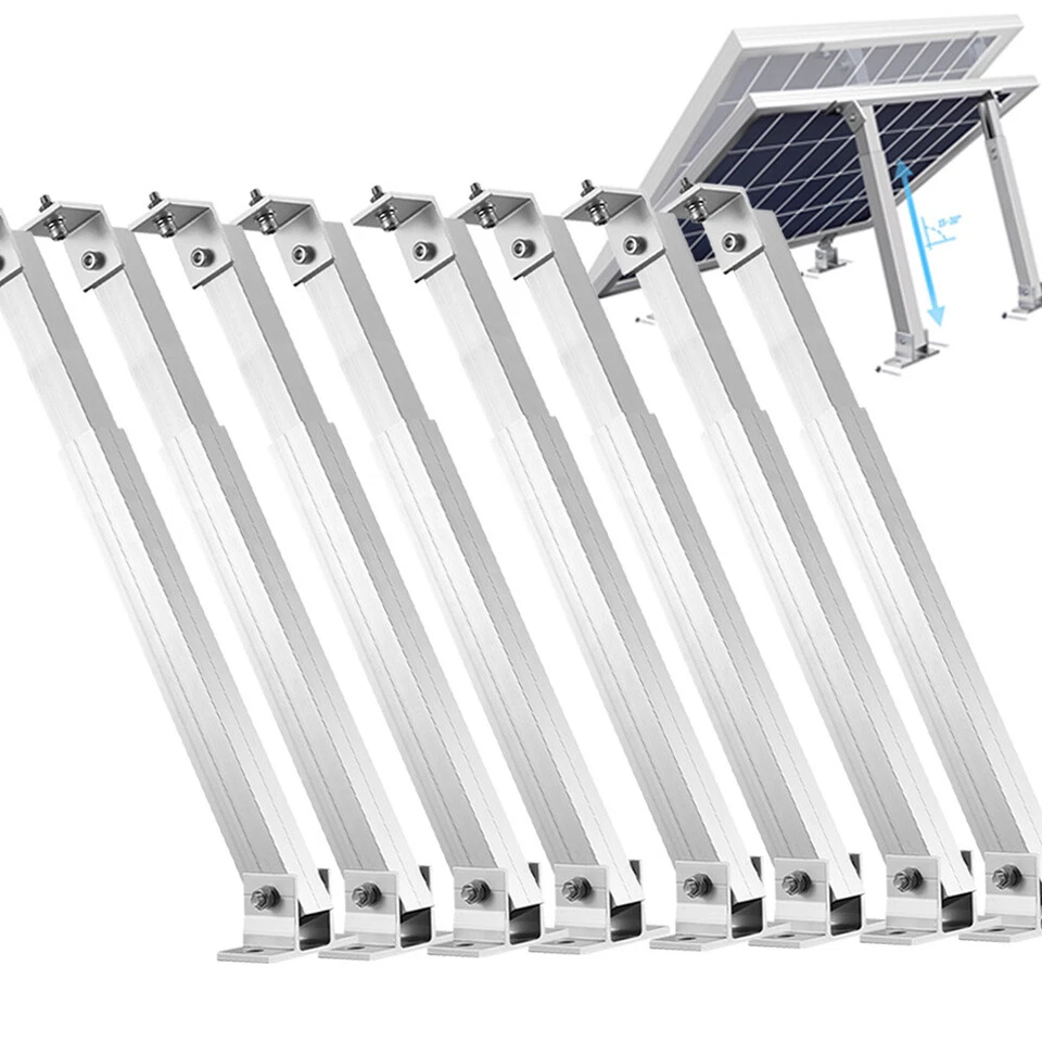 Solar Panel RV Tilt Mounting Brackets Roof Flat Surface PV Adjustable Foot Rack
