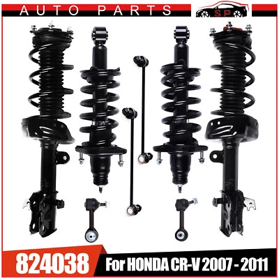 For 2007- 2011 Honda CR-V Front & Rear Complete Struts & Coil Spring & Sway Bars - Image 1 of 4