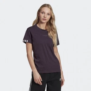 Adidas Originals RYV Purple T-Shirt for Women Top Casual Sport Gym BrandNew UK8 - Picture 1 of 1