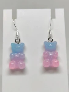 Glitzer Gummibären Ohrringe Schmuck Ohrschmuck Gummibärchen Nickelfrei Charm - Bild 1 von 1