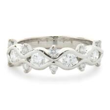 Kwiat 18 Karat White Gold Diamond Floral Band