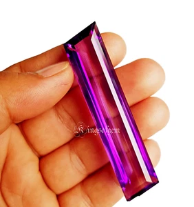 95 Karat erstklassig lila Farbe beheizt Amethyst loser Edelstein, Brasilien - Bild 1 von 4