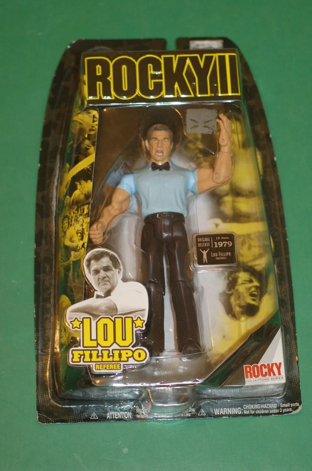 Figura Rocky II Lou Fillipo Árbitro Rocky Balboa VS Apollo Creed JAKKS Neca Foto 1 de 1