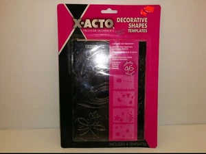 X-ACTO BASIC SHAPES TEMPLATES, 4 TEMPLATES-38 SHAPES, NIB - Picture 1 of 7