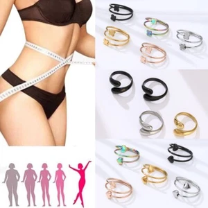 Stainless Leaf Magnetic Health Ring Weight Loss Arthritis Therapy Pain Relief - Picture 1 of 23