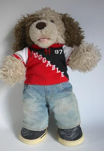 RARO LABORATORIO COSTRUISCI UN ORSO-CANE SHAGGY BEIGE E MARRONE CON TOPPA 16" E VESTITI - Foto 1 di 6