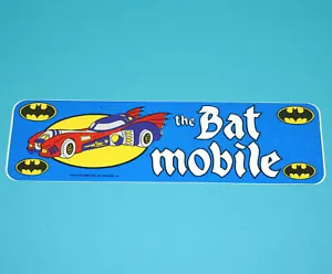 BATMAN BATMOBILE STICKER 1989 MR BADGE DC COMICS - Foto 1 di 2
