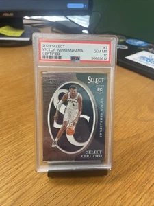 2023-24 Select Basketball Victor Wembanyama Certified #3 PSA 10 Spurs - Picture 1 of 2