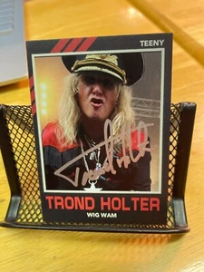 Trond Holter Signed Autographed Trading Card WIG WAM band - Picture 1 of 1