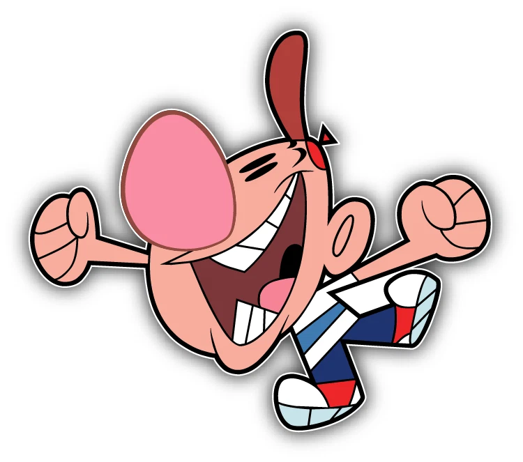 Grim Adventures Billy Happy Cartoon Car Bumper Sticker Decal 5''x 4''