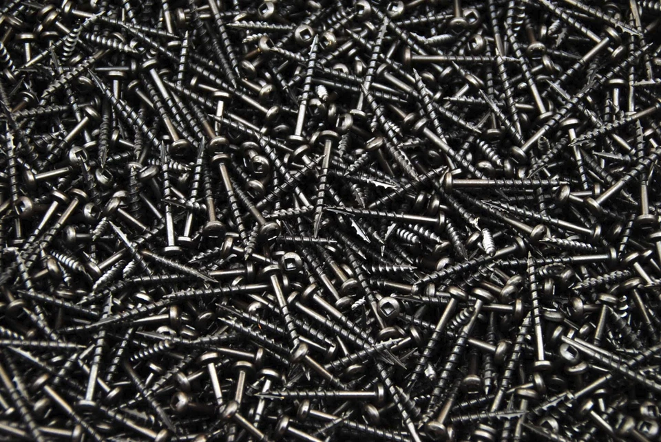 LEXAR INDUSTRIAL (1000) Square Drive Pan Head 6 x 1-1/2 Coarse Face Framing Type 17 Wood Screws