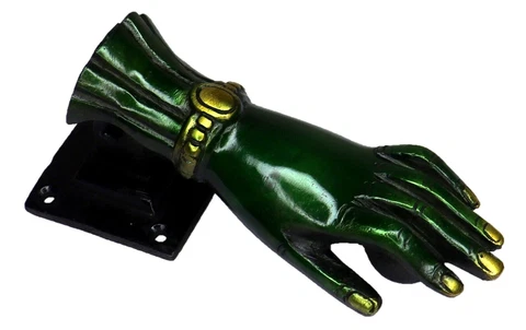 Lady Hand Shape Doorbell Vintage Antique Style Handmade Solid Brass Door Knocker Cover