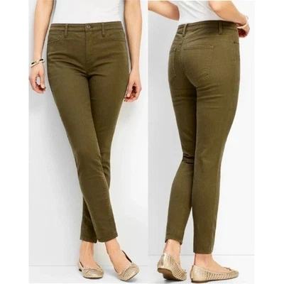 Talbots Flawless High Rise Jegging Ankle Skinny Jeans Olive Green Womens Size 6 - Image 1 of 4