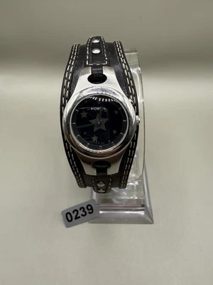 Reloj Fossil Big Tic ES-9674 para mujer 25 mm tono plateado animación de estrellas #0239 Foto 1 de 4