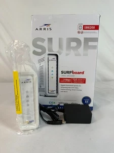 Arris Surfboard SB8200 White 2 Gbps Fast DOCSIS 3.1 Gigabit Cable Modem - Picture 1 of 13