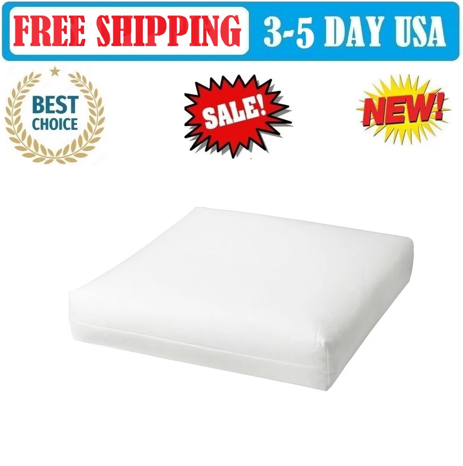 Cojín de asiento interior IKEA DUVHOLMEN, exterior blanco, 24 3/8x24 3/8 " ¡NUEVO! Foto 1 de 1