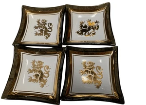 Vintage Liam Rampart 4er Set Rauchglas Sushi Geschirr - Bild 1 von 7