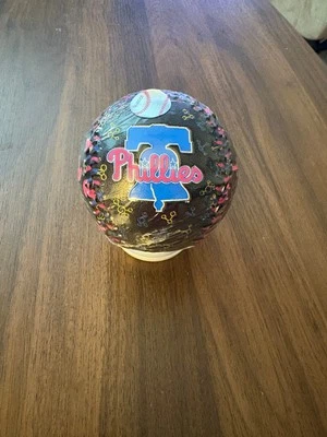 Phillies Neon Print Phanatic Souvenir Rawlings Baseball-CB Park Exclusive  - Image 1 of 3
