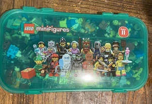 LEGO Gear Minifigura Estuche de Almacenamiento Serie 11 Patrón Verde 499583 - Imagen 1 de 9