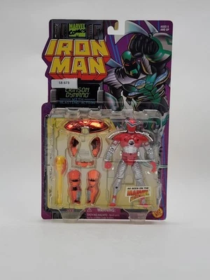 Figura de acción CRIMSON DYNAMO 0Iron Man Villain Marvel Comics Toybiz 1995 Foto 1 de 4