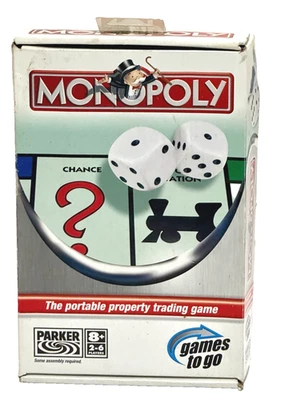 Travel Monopoly - Parker Games To Go The Portable Property Trading Game Complete - Image 1 of 4