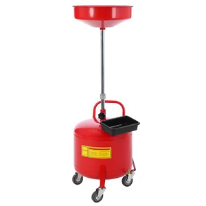 Portable Waste Oil Drain Tank Oil Drain 8 Gallon Air Operate Drainer Adjustable - Picture 1 of 7