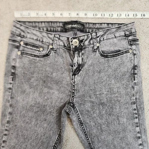 Junior Girls Imperial Star Gray Acid Washed Skinny Jeans Size 13 - Picture 1 of 10
