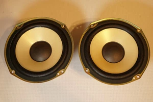 Pair of Sony 1-825-562-11 16 Ohm 6" Mid Woofer Speaker Drivers Yellow - Picture 1 of 6