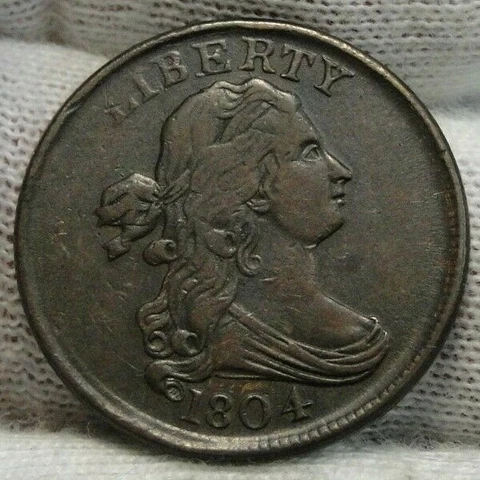 1804 Draped Bust Half Cent Cover