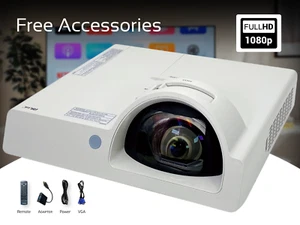 3LCD Projector for Home Movies & Presentations Short-Throw 2,800 Lumens Full HD - Picture 1 of 10
