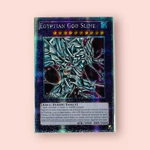Dio Egiziano Slime Il Drago Alato di Ra YuGiOh Prisma Foil Rara Carta Arte ACG - Foto 1 di 2
