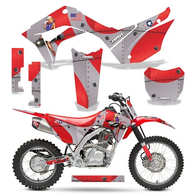 Pegatinas gráficas MX + #calcomanías PLT para Honda CRF125F 2019-2025 T-Bomber R Foto 1 de 2