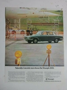1972 TRIUMPH MK2 2000 BRITISH MAGAZINE FULLPAGE COLOUR ADVERTISEMENT - Picture 1 of 1