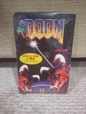 NEW SEALED Vintage 1994 Doom Micro Star PC Software 2x 3.5" Floppy Disk Diskette - Image 1 of 4