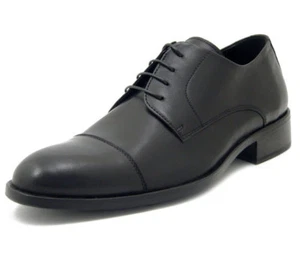 Scarpe Eleganti Cerimonia Uomo 43 Derby Pelle Nero Artigianali Made in Italy - Imagen 1 de 4