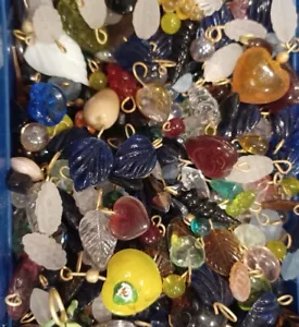300x Bulk Tropfen Perlen Glas Charms gemischte Perlen Menge Schmuckherstellung Ohrringe zum Selbermachen - Bild 1 von 5