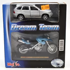 DIE CAST " BMW X5 / BMW F 650 GS " DREAM TEAM MAISTO - Foto 1 di 2