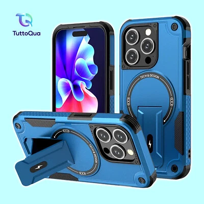 CUSTODIA Cover Rugged Armor Case ANTI URTO CANTIERE per iPhone + Pellicola VETRO - Immagine 1 di 4