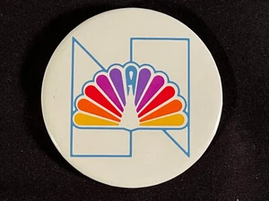 NBC 'Proud N' Logo 2.5" Pin Back Button 1979 Original ~ NOS - Picture 1 of 4