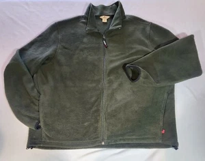 Woolrich Dk Green Andes Full Zip Fleece Jacket - Cozy - Men's 2XL - Picture 1 of 9
