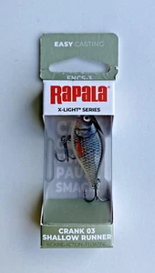 Rapala X-Light Crank 03 Shallow Runner – Live Roach 3.5cm 4g Wobbler Crankbait - Bild 1 von 2