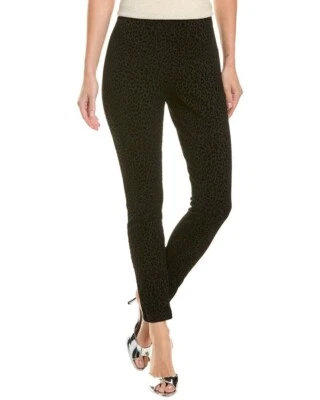 Nanette Lepore Women's Black & Gray Leopard Print Skinny Ankle Leggings Size S - Image 1 of 4