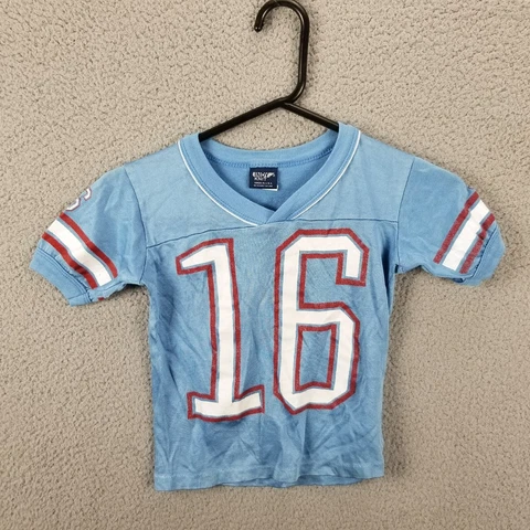 Houston Oilers Jersey Toddler 12X17 Kid Vintage Indy Knit #16 USA Baby Gift Cover