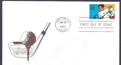 US: "Three FD Covers related to Golf--Francis Ouimet, & Recreational Sporss Iss. - Image 1 of 3