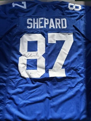 Sterling Shepard Autographed Signed XL Custom Giants Jersey-Beckett Witnessed - Image 1 of 4